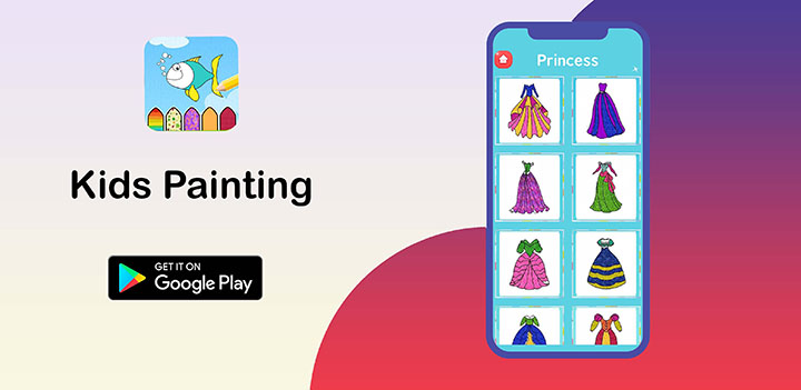 Kids Painting | This is a game - app fun and creative doodling, painting, & drawing app for boys and girl